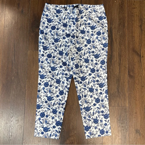TALBOTS CHATHAM ANKLE PANTS - VIBRANT FLORAL SZ 16 - Picture 5 of 8